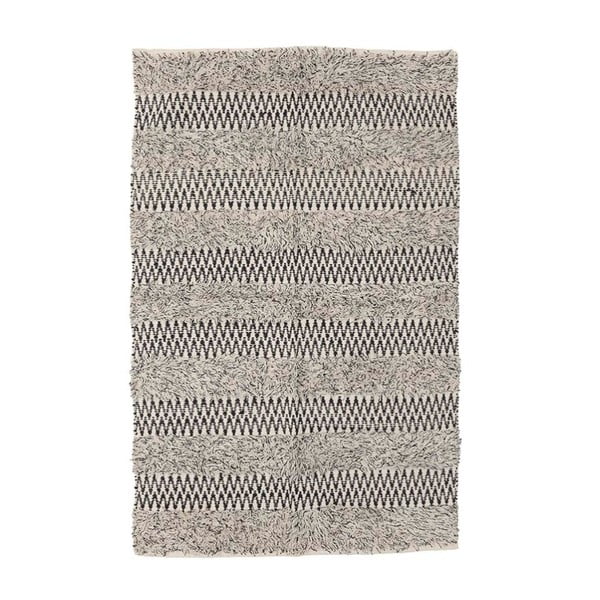 Sivý vlnený koberec InArt Rodal, 120 × 80 cm