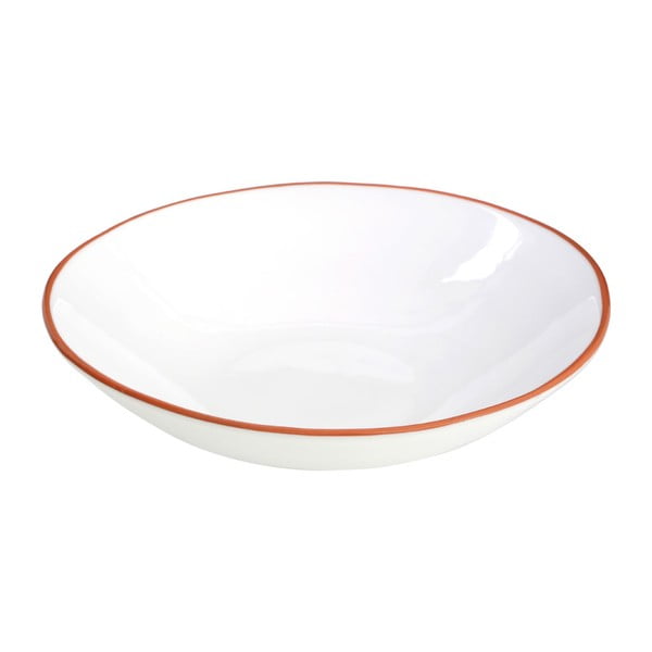 Biely servírovací tanier na cestoviny z glazovanej terakoty Premier Housewares