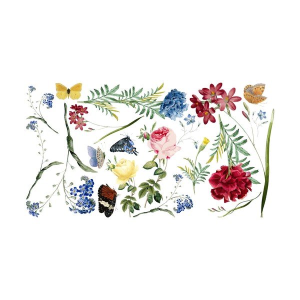 Sada samolepiek na stenu Ambiance Flowers in the Garden-image-2