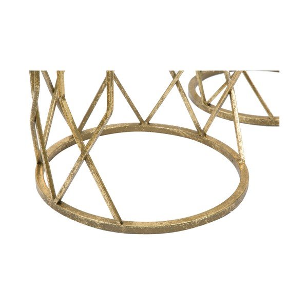 Okrúhle odkladacie stolíky v súprave 3 ks so sklenenou doskou ø 32 cm Tunisi – Mauro Ferretti-image-4