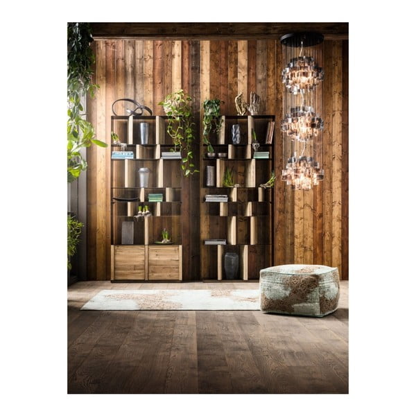 Knižnica z recyklovaného borovicového dreva Kare Design Storm-image-4