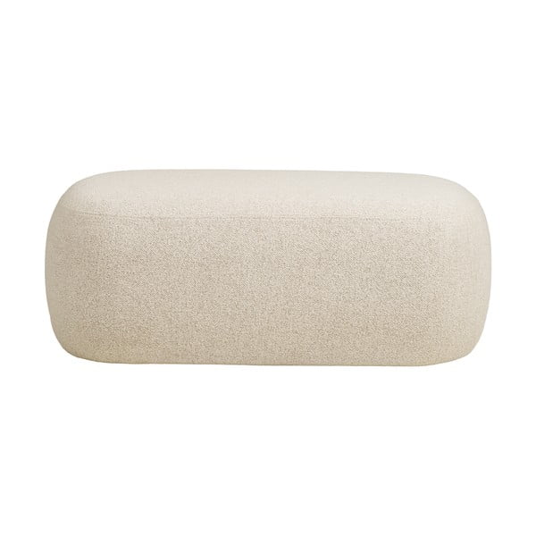Béžová lavica z textílie buklé Blossomville – House Nordic