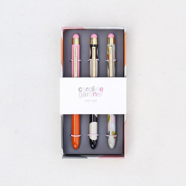 Sada 3 per v darčekovom balení Caroline Gardner Layered Hearts Pen Pack