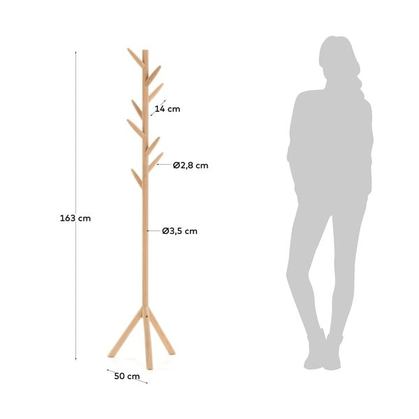 Vešiak z brezového dreva Kave Home Natane-image-4