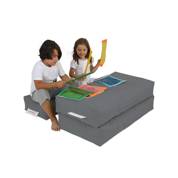 Sivá detská pohovka 100 cm Nier – Floriane Garden-image-2