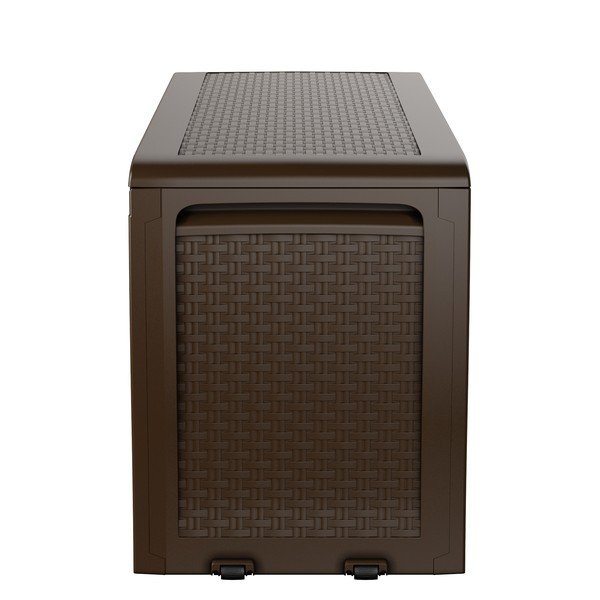 Tmavohnedý plastový záhradný úložný box Samoa – Keter-image-3