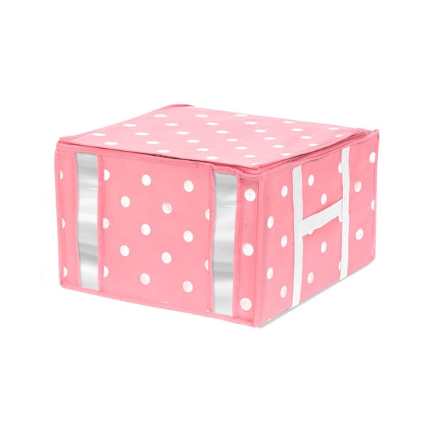 Ružový úložný box na oblečenie Compactor Girly Range, 125 l