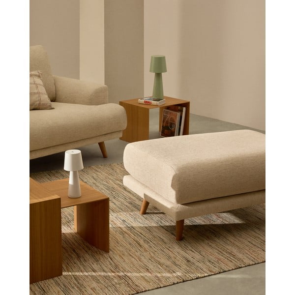 Béžová ženilková podnožka Karin – Kave Home-image-1