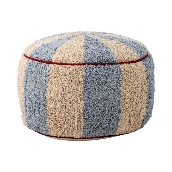 Svetlomodrý/béžový detský puf Charoline – Bloomingville Mini