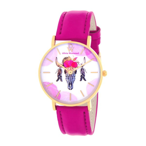 Dámske hodinky s remienkom vo fuchsiovej farbe Olivia Westwood Felia