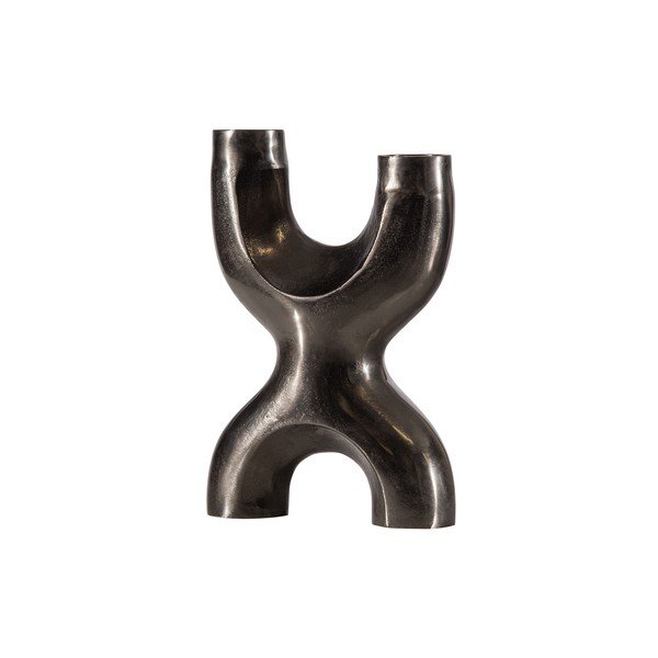 Čierny kovový svietnik WOOOD Don X-image-2