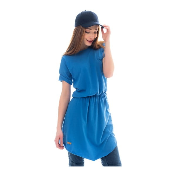 Modré bavlnené šaty Lull Loungewear Arona, veľ. XS