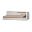 Biela jednolôžková posteľ z borovicového dreva bez roštu 90x200 cm Carter – WOOOD