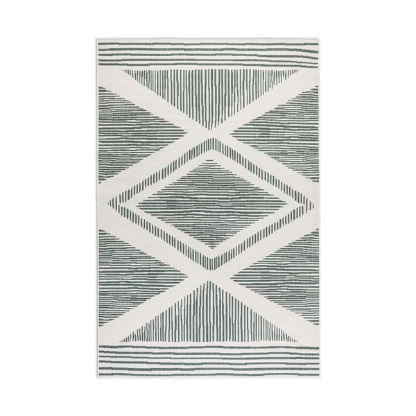 Krémovo-zelený vonkajší koberec 160x230 cm Gemini – Elle Decoration