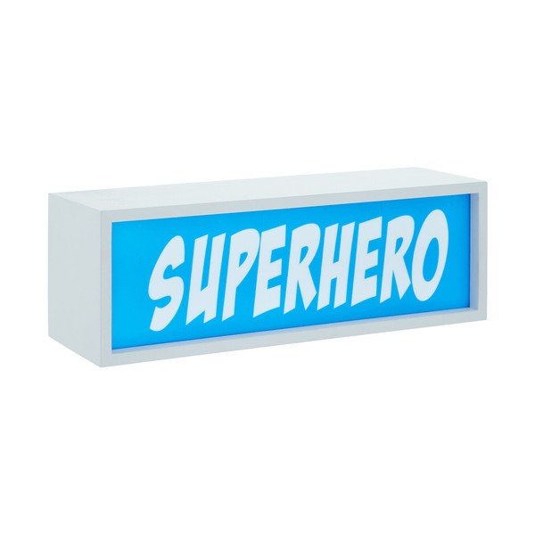 Modrá svetelná dekorácia na baterky Superhero – Premier Housewares