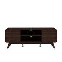 Hnedý TV stolík v dekore orecha 140x53 cm Caitlin – Støraa