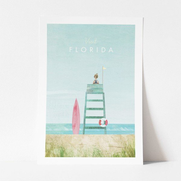 Plagát Travelposter Florida, 50 x 70 cm