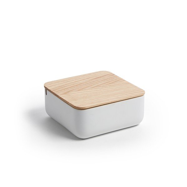 Biely úložný box z jaseňového dreva La Forma Mackie
