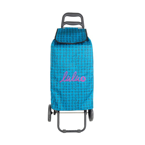 Modrá nákupná taška na kolieskach Lulucastagnette Ride, 37 l