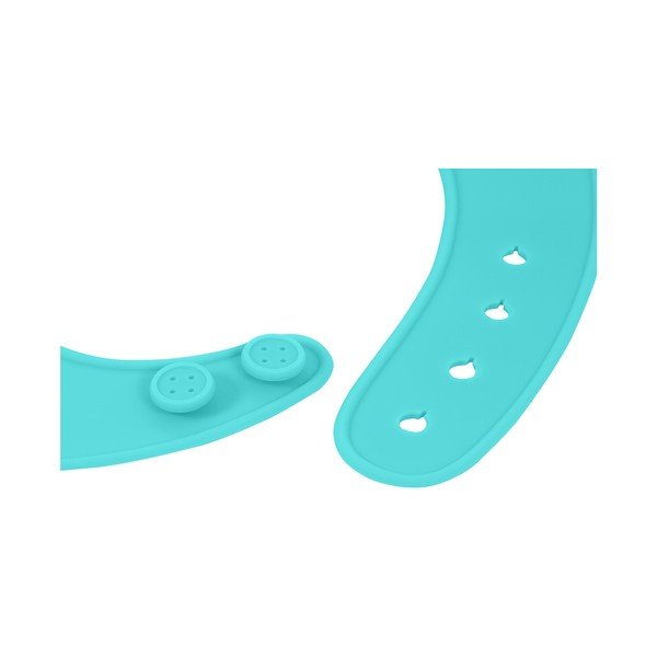 Modrý silikónový podbradník s vreckom Kindsgut Bib-image-4