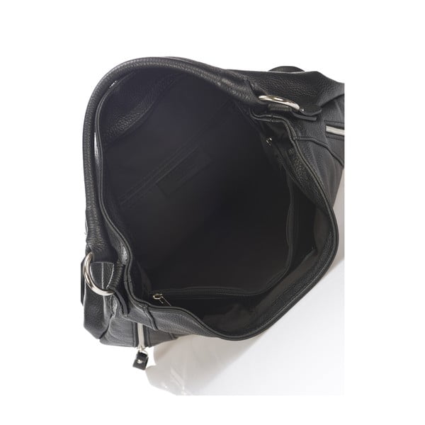 Čierna kožená kabelka Markese Savino-image-3