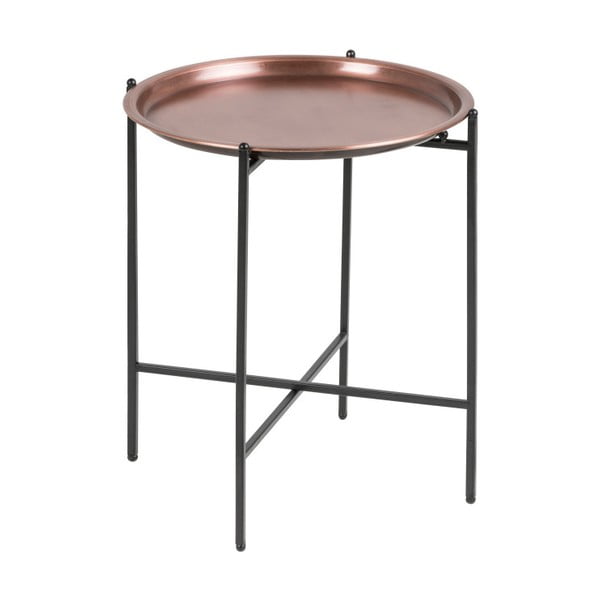 Odkladací stolík v medenej farbe Actona Osborn