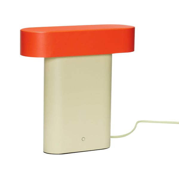 Oranžovo-béžová stolová lampa (výška 25 cm) Sleek – Hübsch