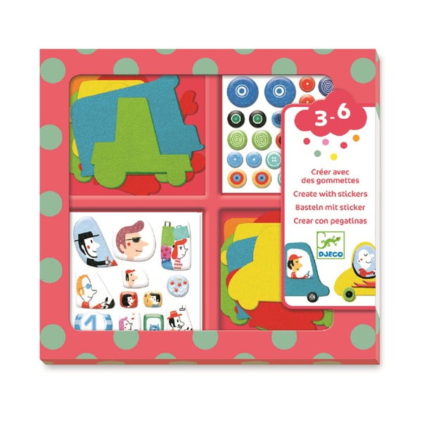 Set detských samolepiek Djeco Autíčka-image-2