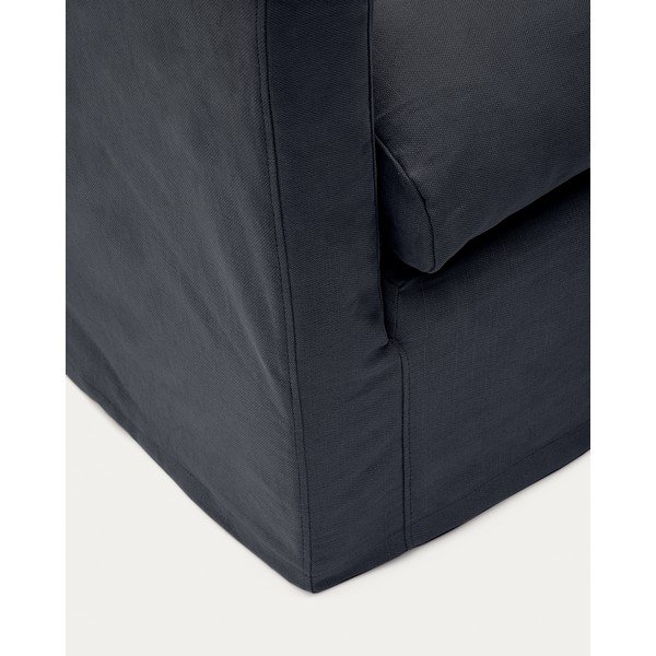 Antracitový poťah na kreslo 92 cm Nora – Kave Home-image-3