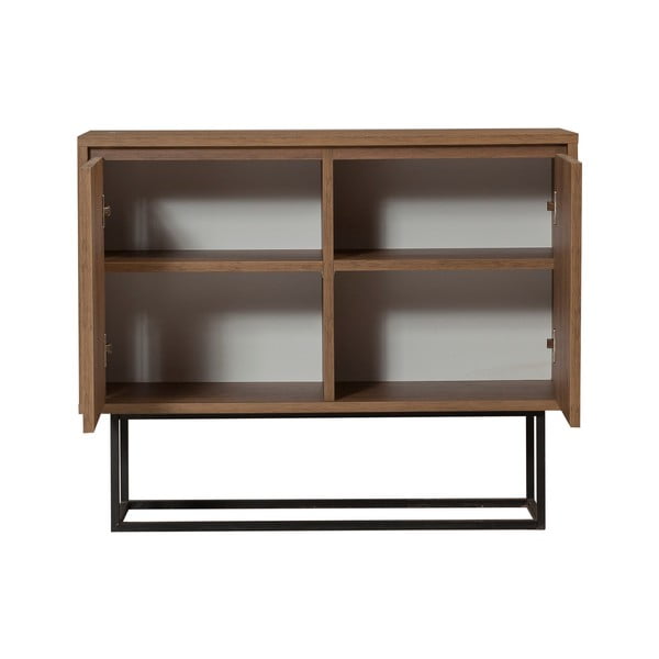 Skrinka v dekore orecha v prírodnej farbe 90x72 cm Rodez – Kalune Design-image-2