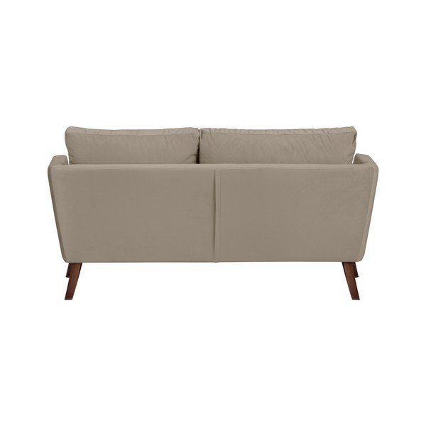 Tmavobéžová trojmiestna pohovka Mazzini Sofas Elena, s leňoškou na ľavom rohu-image-2
