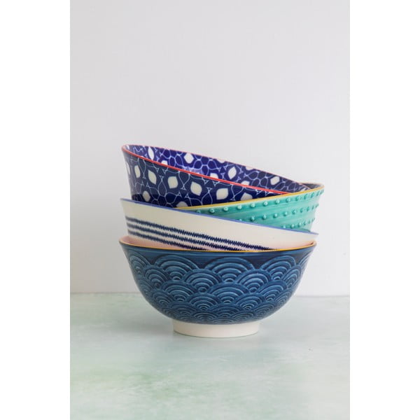 Súprava 4 keramických misiek Kitchen Craft, ø 16,5 cm-image-1