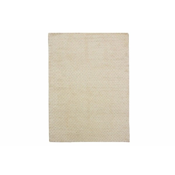 Vlnený koberec Flat, 160x230 cm, béžový