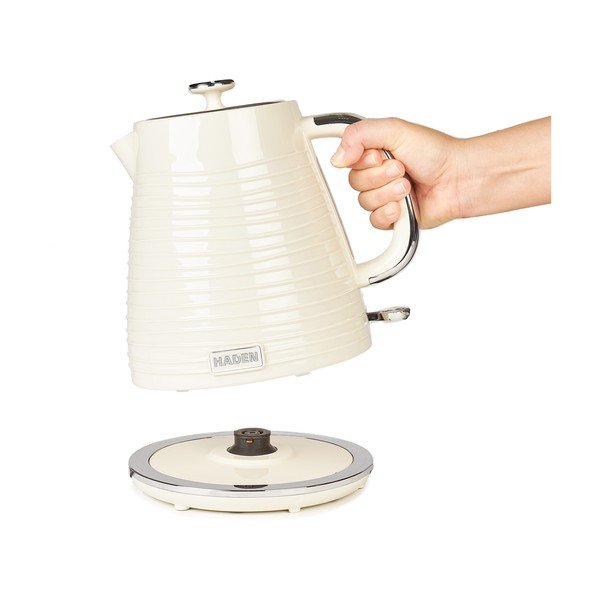 Krémovobiela plastová rýchlovarná kanvica 1,7 l Devon – Haden-image-3
