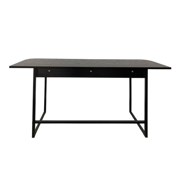 Čierny konzolový stolík v dekore jaseňa 40x140 cm Darlington – Actona-image-3