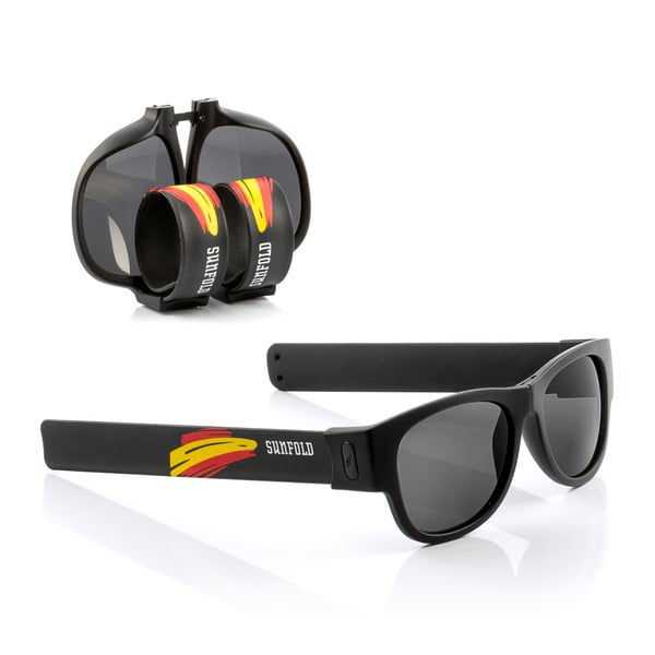 Čierne zrolovateľné slnečné okuliare InnovaGoods Sunfold Mondial Spain