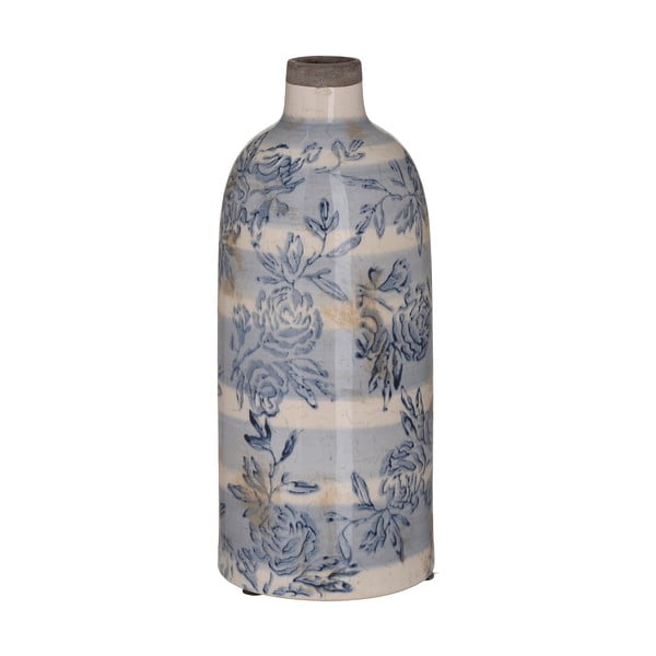 Modro-biela keramická váza InArt Antigue, ⌀ 11 cm