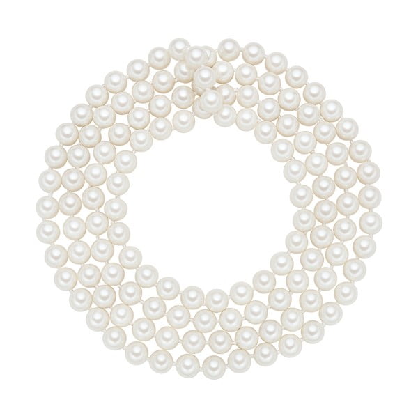 Náhrdelník s bielymi perlami Perldesse Muschel, ⌀ 0,8 x dĺžka 120 cm