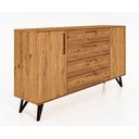 Vysoká komoda z dubového dreva 182x100 cm Golo - The Beds