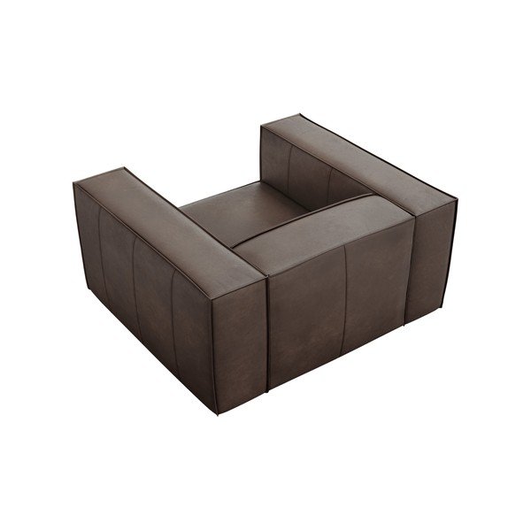 Hnedé kožené kreslo Madame - Windsor & Co Sofas-image-4