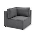 Tmavosivý menčestrový modul pohovky (variabilný) Nihad modular – Bobochic Paris