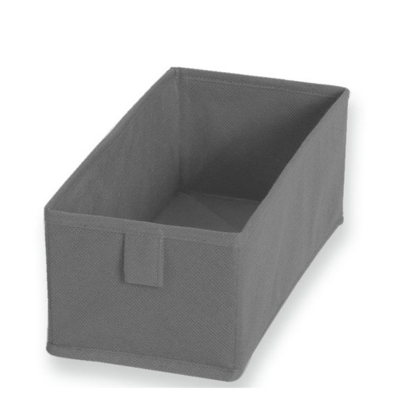 Sada 2 sivých te×tilných boxov JOCCA, 28 × 13 cm-image-1