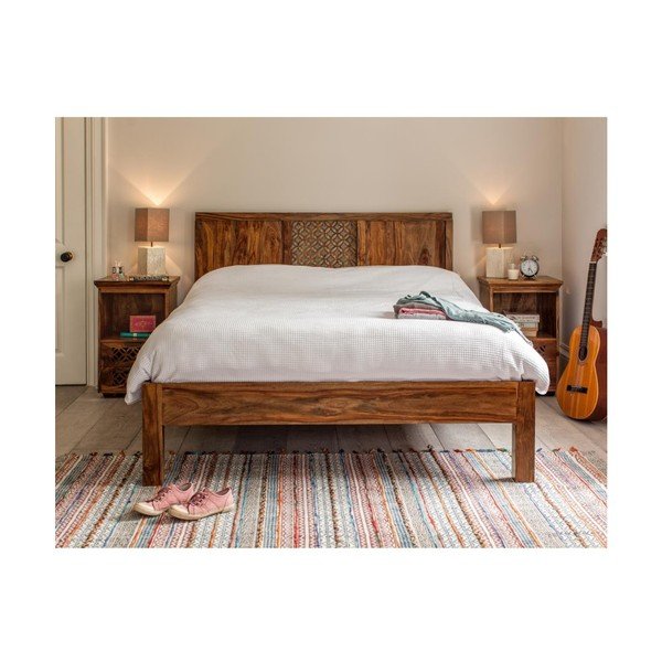 Posteľ z masívneho palisandrového dreva Massive Home Rosie, 160 x 200 cm-image-1