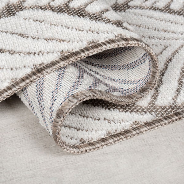 Vnútorný a vonkajší koberec slonovinový 120x170 cm Elm Leaf – Flair Rugs-image-2