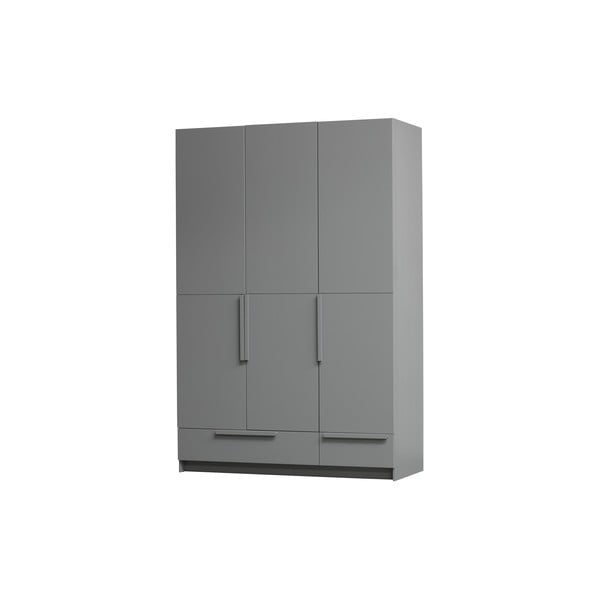 Sivá modulárna skriňa z borovicového dreva 142x215 cm Pure – WOOOD-image-2