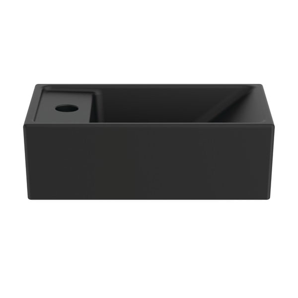 Matne čierne keramické umývadlo 37x21 cm i.Life S – Ideal Standard