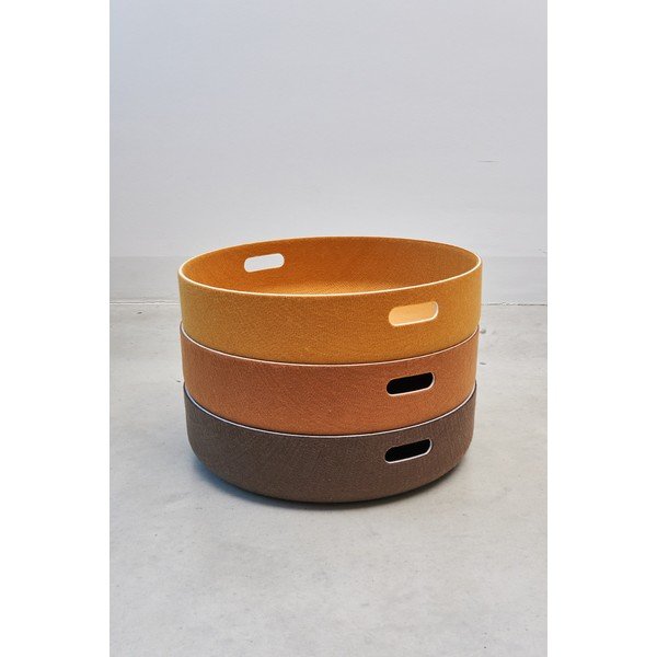 Úložný látkový košík ø 46x12 cm Cesto Saffron – MiaCara-image-3