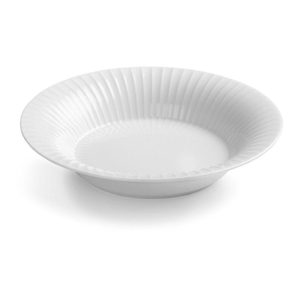 Biely porcelánový polievkový tanier Kähler Design Hammershoi, ⌀ 21 cm