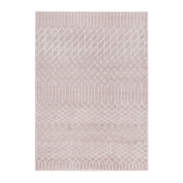 Ružový koberec Mazzini Sofas Leaf, 200 × 290 cm