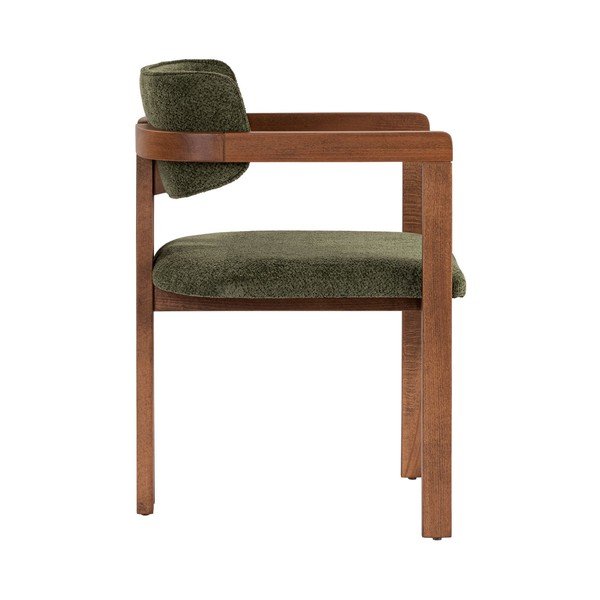Tmavozelené jedálenské kreslo s podrúčkami Toscana – Kalune Design-image-3